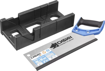Ножовка СИБИН с двухкомпонентной рукояткой, стусло для заготовок 100х50мм, 300мм 15385-35 купить в Надыме
