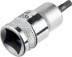 Торцовая бита-головка KRAFTOOL &quot;INDUSTRIE QUALITAT&quot;, материал S2, HEX, сатинированная, 1/2&quot;, H4 27908-04_z01 купить в Надыме