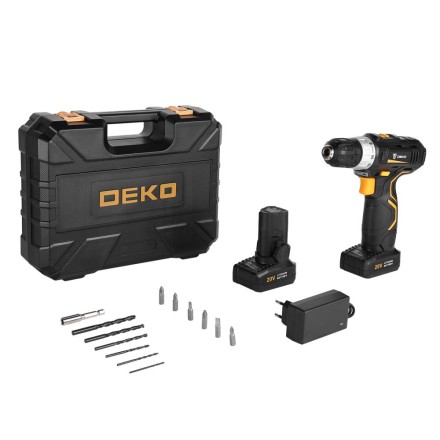 Дрель аккумуляторная в наборе DEKO GCD20DU3 SET5, 063-4145 купить в Надыме
