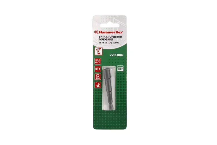 Головка HAMMER размер 1/4'', H 65мм (229-006 PS HX) купить в Надыме