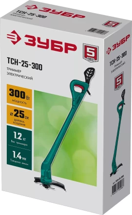 ЗУБР 300 Вт, ш/с 25 см, сетевой триммер (ТСН-25-300) купить в Надыме