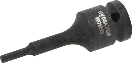 Торцовая головка KRAFTOOL &quot;INDUSTRIE QUALITAT&quot; ударная (1/2&quot;), HEX, Cr-Mo, фосфатированная, H4 27950-04 купить в Надыме