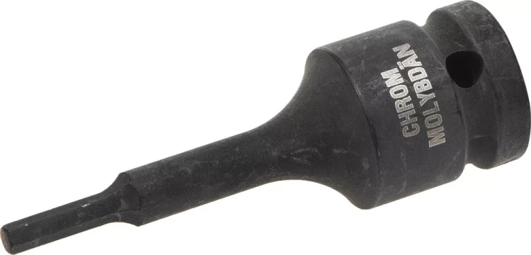 Торцовая головка KRAFTOOL "INDUSTRIE QUALITAT" ударная (1/2"), HEX, Cr-Mo, фосфатированная, H4 27950-04 купить в Надыме