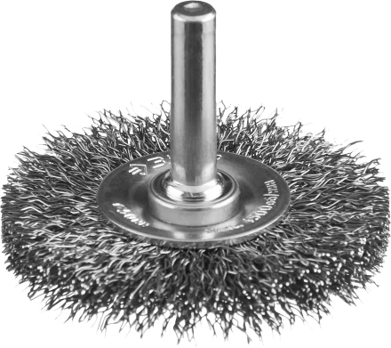 ЗУБР "ПРОФЕССИОНАЛ". Щетка дисковая для дрели, витая стальная проволока 0,3мм, 50мм 35198-050_z02 купить в Надыме