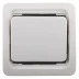 Выключатель СВЕТОЗАР "ГАММА" одноклавишный, без подсветки, цвет белый, 10А/~250В SV-54130-W купить в Надыме