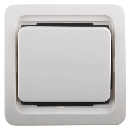 Выключатель СВЕТОЗАР "ГАММА" одноклавишный, без подсветки, цвет белый, 10А/~250В SV-54130-W купить в Надыме