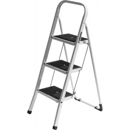 Лестница-стремянка СИБИН стальная c широкими ступенями, 3 ступени 38807-03 купить в Надыме