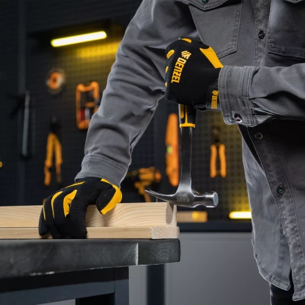 Молоток-гвоздодер 350 г Denzel, цельнометаллический, двухкомпонентная рукоятка 10422 купить в Надыме