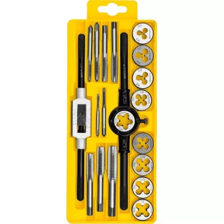 Набор метчиков и плашек STAYER "MASTER", метчикодержатель 1шт, плашкодержатель 1шт, метчики 9шт, плашки 9шт, 20 предметов 28012-H20 купить в Надыме