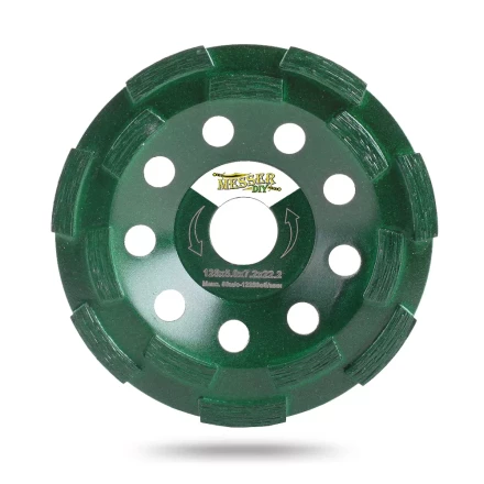 Двурядная алмазная шлифовальная чашка MESSER-DIY по бетону и граниту купить в Надыме