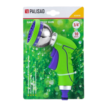 Пистолет-распылитель Palisad 6526358, 10 режимов, металлический корпус купить в Надыме