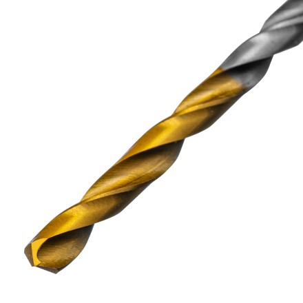 Сверло спиральное по металлу 3,5 x 70 мм, Р6М5, Golden Tip , 2шт. Denzel 718227 купить в Надыме