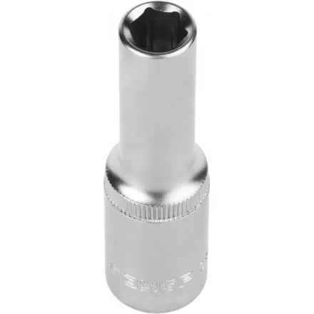 Головка торцовая ЗУБР "МАСТЕР" (1/2"), удлиненная, Cr-V, FLANK, хроматированное покрытие, 10мм 27726-10 купить в Надыме