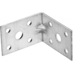 Крепежный угол ЗУБР "МАСТЕР" усиленный, 35х50х50мм, 20шт 310115-35-050