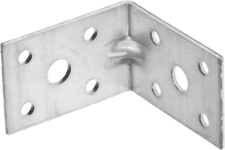 Крепежный угол ЗУБР "МАСТЕР" усиленный, 35х50х50мм, 20шт 310115-35-050 купить в Надыме
