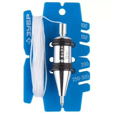 Отвес ЗУБР "ЭКСПЕРТ" строительный со шнуром и безопасным наконечником, 100 г 06347-10_z01 купить в Надыме