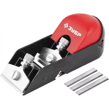 Рубанок ЗУБР "МАСТЕР" "МИНИ" металлический, торцевой, 5 запасных ножей в комплекте, 50х150мм 1862_z01 купить в Надыме
