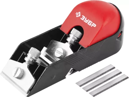 Рубанок ЗУБР "МАСТЕР" "МИНИ" металлический, торцевой, 5 запасных ножей в комплекте, 50х150мм 1862_z01 купить в Надыме
