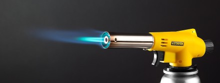Газовая горелка &quot;MaxTerm&quot; на баллон, STAYER &quot;MASTER&quot; 55584, с пьезоподжигом, регулировка пламени, цанговое соединение, 1300С 55584 купить в Надыме