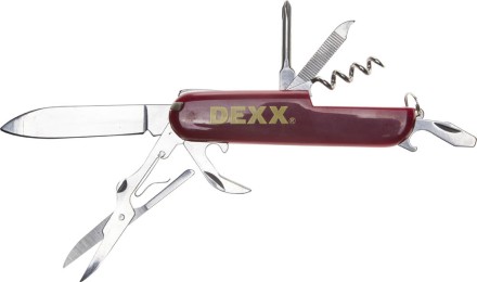Нож DEXX складной многофункциональный, пластиковая рукоятка, 10 функций 47645 купить в Надыме