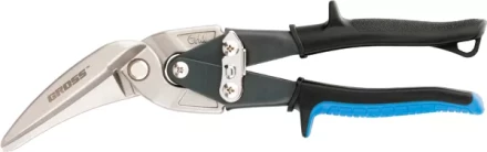 Ножницы по металлу"PIRANHA",270мм,прямой и правый проходной рез,сталь-СrMo, двухкомп.рук-ки GROSS 78333 купить в Надыме