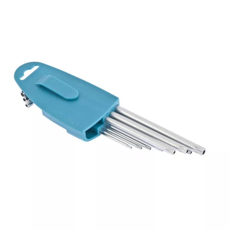 Набор ключей имбусовых TORX-TT T10-T50 экстра-длинные S2 сатинированные 9 шт Gross 16408 купить в Надыме