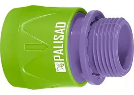 Соединитель быстросъемный наружная резьба 3/4" с аквастопом PALISAD LUXE 66233 купить в Надыме