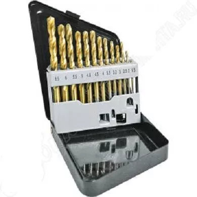 Набор сверл по мет 1,5-6,5мм 13шт мет. коробка Кратон 1 05 01 012 купить в Надыме