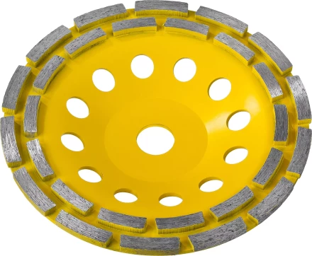 Чашка STAYER "PROFESSIONAL" алмазная сегментная двухрядная, высота 22,2мм, 180мм 33381-180 купить в Надыме