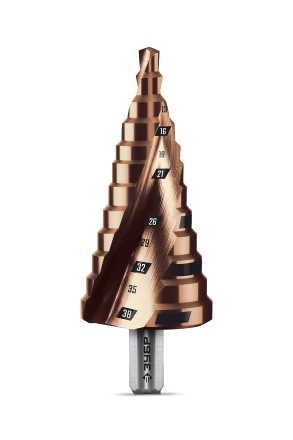 ЗУБР КОБАЛЬТ 6-38мм, 12 ступеней, винтовая проточка, сверло ступенчатое, ПРОФЕССИОНАЛ (29674-6-38-12) купить в Надыме
