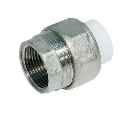 Муфта разъемная PP-R ВР 20мм х 3/4 бел. (20/160) 45291 купить в Надыме