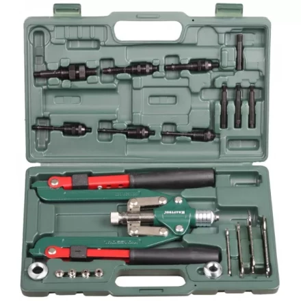 Заклепочник складной, KRAFTOOL "RS-77" 31182, резьбовые М4,М5,М6,М8,М10,М12, вытяжные d=2,4-6,4 мм и штифты М4,М5,М6,М8, из Al, стали, нерж стали 31182 купить в Надыме