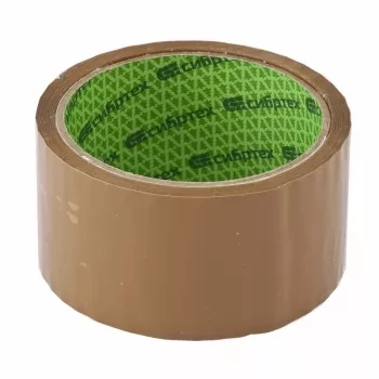 Клейкая лента "Эксперт" 45 мкм 48 мм х 60 м цвет коричневый Сибртех 88724 купить в Надыме