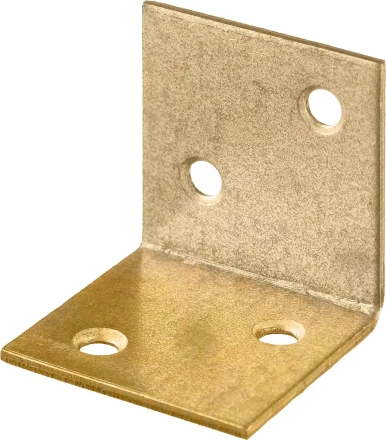 ЗУБР УМШ-2.0, 25 x 25 x 25 x 2 мм, желтый цинк, широкий мебельный уголок (31033-25) купить в Надыме