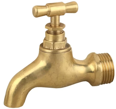 Кран ЗУБР сливной водоразборный, латунный, 1/2" 51218-1/2 купить в Надыме