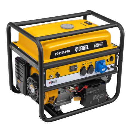 Генератор бензиновый Denzel PS-95EA-PRO, 9,5 кВт, 230 В, 40 л, разъём ATS, эл.старт купить в Надыме