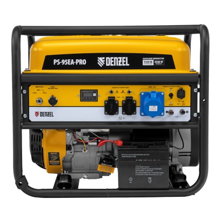 Генератор бензиновый Denzel PS-95EA-PRO, 9,5 кВт, 230 В, 40 л, разъём ATS, эл.старт купить в Надыме
