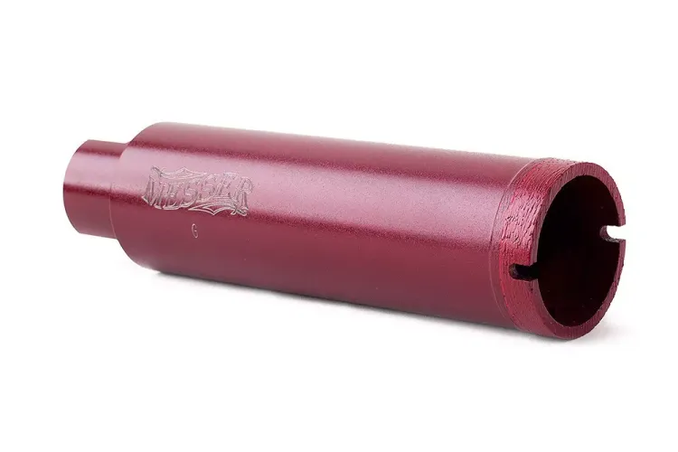 Сегментная алмазная коронка MESSER REDLINE по граниту диаметр 80 мм длина 100 мм купить в Надыме