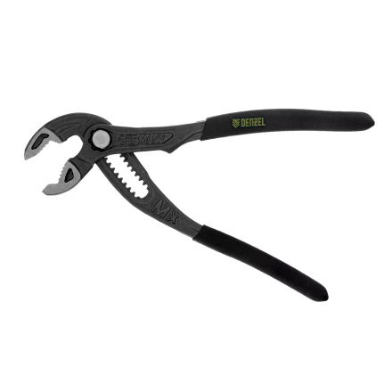 Клещи переставные Denzel 17905, кнопочный механизм, обливные рукоятки, 180 мм купить в Надыме