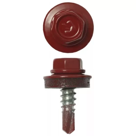 Саморезы ЗУБР "ПРОФЕССИОНАЛ" окраш., RAL 3003 рубин.-красн., для крепл. кров. матер. к металл. констр. , 5.5x19мм, 2500шт 4-300310-55-019-3003 купить в Надыме