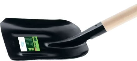 Лопата совковая Сибртех, 220х260х1400 мм, ребра жесткости, деревянный черенок, Россия, 61308 купить в Надыме