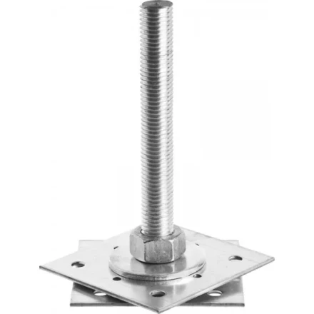 Анкер ЗУБР "МАСТЕР" регулируемый по высоте, 120х200х120мм, М24, 1шт 310265-120-24 купить в Надыме