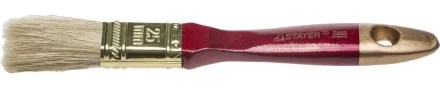 Кисть плоская STAYER "UNIVERSAL-PROFI", светлая натуральная щетина, деревянная ручка, 25мм 0104-025 купить в Надыме