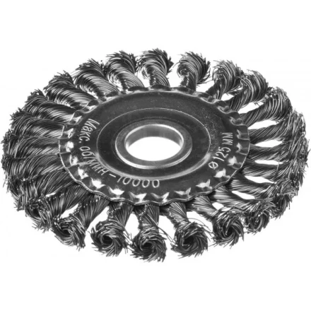 DEXX. Щетка дисковая для УШМ, жгутированная стальная проволока 0,5мм, 125ммх22мм 35100-125 купить в Надыме