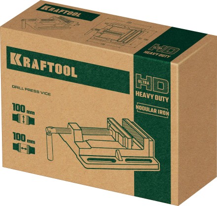 Тиски KRAFTOOL станочные 32715-100 купить в Надыме