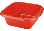 Таз пластмассовый квадратный 18л, красный ТМ Elfe 92987 купить в Надыме