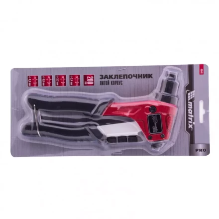 Заклепочник литой 200 мм заклепки 2,4-3,2-4,0-4,8 мм Pro Matrix 40546 купить в Надыме