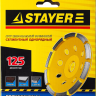 Чашка STAYER "PROFESSIONAL" алмазная сегментная однорядная, высота 22,2мм, 125мм 33382-125 купить в Надыме