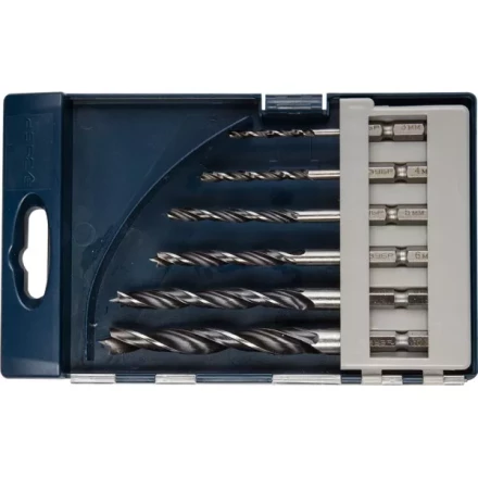 ЗУБР "ЭКСПЕРТ". Набор сверл по дереву, М-образная заточка, шестигранный хвостовик 1/4", 6шт, 3-4-5-6-8-10 мм 29423-H6 купить в Надыме