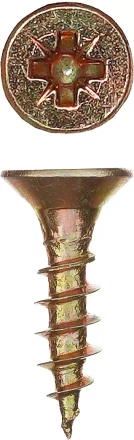 Шурупы ЗУБР "МАСТЕР" по дереву желтопассивированные, 5.0x20мм, 45шт 300396-50-020 купить в Надыме